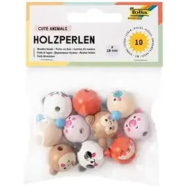 Folia Houten Kralen Schattige Dieren