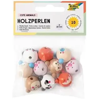 Folia Houten Kralen Schattige Dieren