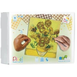 Pixelhobby - Zonnebloemen- Van Gogh - 9 basisplaten +/-170 pixelmatjes