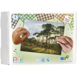 Pixelhobby - Landschap met bomen - 9 basisplaten +/-170 pixelmatjes