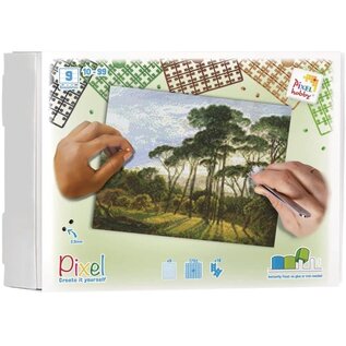 Pixelhobby - Landschap met bomen - 9 basisplaten +/-170 pixelmatjes