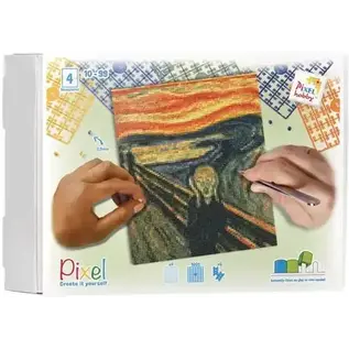 Pixelhobby - De Schreeuw - Munch - 4 basisplaten +/-100 pixelmatjes