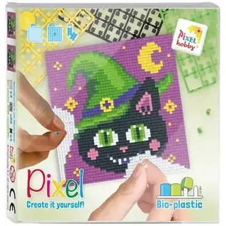 Pixelhobby Classic Halloween Kat 12x12 cm