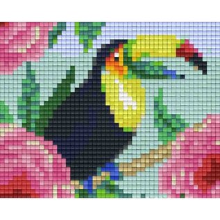 Pixelhobby pakket met 30 matjes/toekan