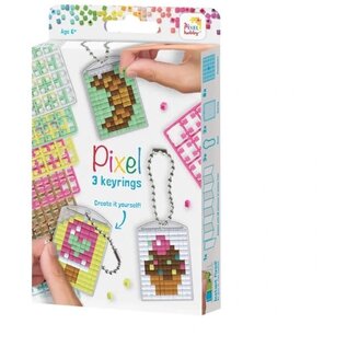 Pixelhobby Medaillon Set Zoetigheden 3 stuks