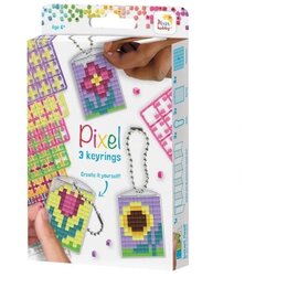 Pixelhobby Medaillon Set Bloemen 3 stuks