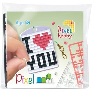 Pixel Medaillon Startset I Love You