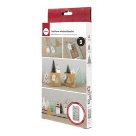 Silicone gietmal kabouterfamilie, 14,5x26x1cm, 9 vormen, 1st