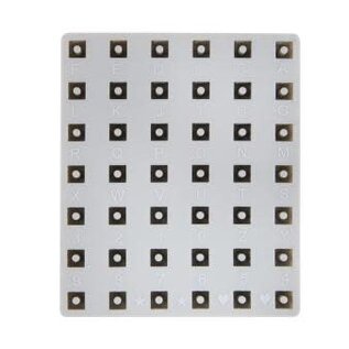 Silicone gietmal Letterkralen, incl. cijfers, 42 kralen, 10x10mm