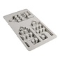 Silicone gietmal Nordic huizen, 14,5x26x1,7cm, 3 vormen, 1st.