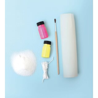 DIY kaarsenset - 3 fluokaarsen