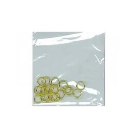 Goudkleurige splitringen, 7 mm - 20st.