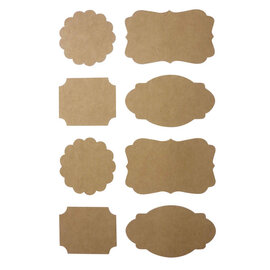32 kraft plaklabels