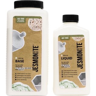 Jesmonite gietset AC100 500ml vloeistof en 1250gr basis