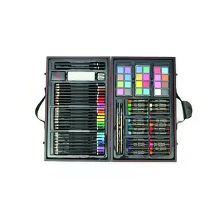 Set kleurpotloden, waterverf, pastelkrijtjes, en meer! 80 dellig