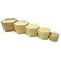 Zeshoekige doosjes van papier-maché (5-delig)