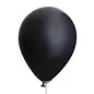 Zwarte metallic ballonnen, 10 stuks