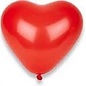 Hartjes ballonnen 25 cm Rood 10 stuks