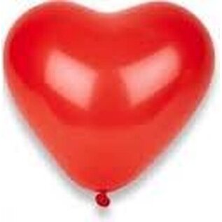 Hartjes ballonnen 25 cm Rood 10 stuks