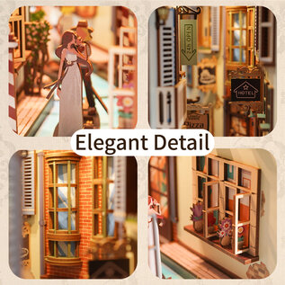 DIY Book Nook, Travel in Venice Bookend, 18,2x8x24,5cm