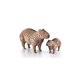 Eco Wood Art (EWA) 3D Houten Bouwset Spaarpot Capybara, 19,3×7,2x12cm