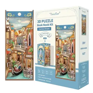 DIY Book Nook, Venetian Dreams, 18,0×9,8×24,5cm