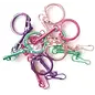 Sleutelhanger gekleurd mix 10st