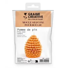 Siliconen Kaarsen Mal Dennenappel h: 7,2 cm