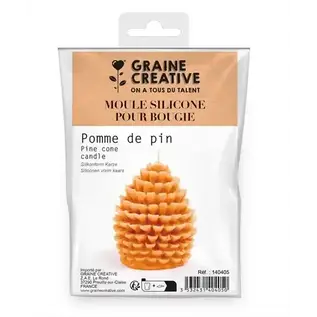 Siliconen Kaarsen Mal Dennenappel h: 7,2 cm