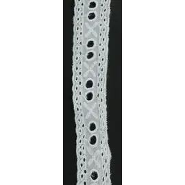 Gehaakt Kanten Lint Engels 26 mm 3 m Off-white