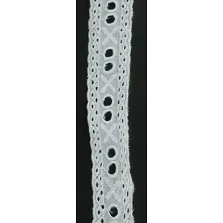 Gehaakt Kanten Lint Engels 26 mm 3 m Off-white