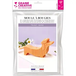 Kaarsenmal Teckel 185x95x30mm