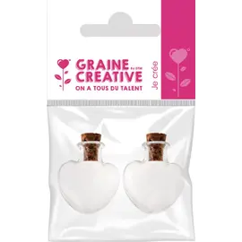 Hartvormige flesjes met 2 kurken stoppen