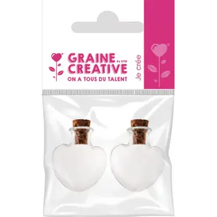 Hartvormige flesjes met 2 kurken stoppen