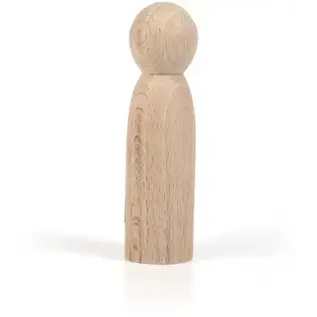 Houten Kegelfiguur 9 cm - man