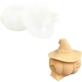 Jesmonite Siliconen Mal Pompoen Met Hoed 10 x 5,9 cm