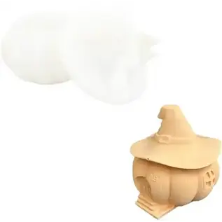 Jesmonite Siliconen Mal Pompoen Met Hoed 10 x 5,9 cm