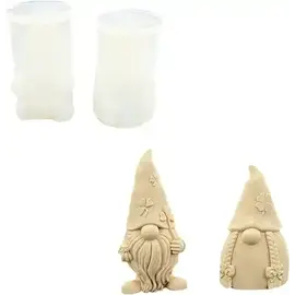 Siliconen Mal Set 9,5x5 cm Dwerg Jongen en Meisje