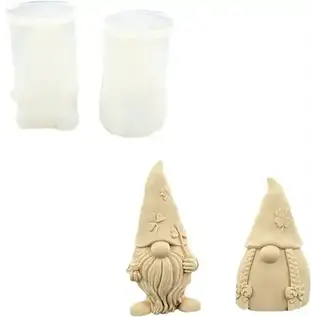 Siliconen Mal Set 9,5x5 cm Dwerg Jongen en Meisje