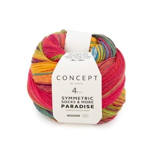 SYMMETRIC SOCKS & MORE - PARADISE 42 - Bruin-Rood-Zwart bad 85820