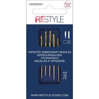 Borduurnaalden met ronde punt 20, 6 stuks