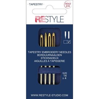 Borduurnaalden met ronde punt 14, 4 stuks