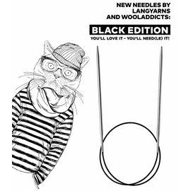 Rondbreinaald 3.75mm - 80cm Wooladdicts Black Edition - Lace