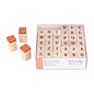 Set stempels alfabet - 1,5 cm - hout -