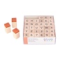 Set stempels alfabet - 1,5 cm - hout -
