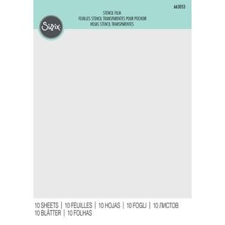 10 stencilfolie A4 - Sizzix
