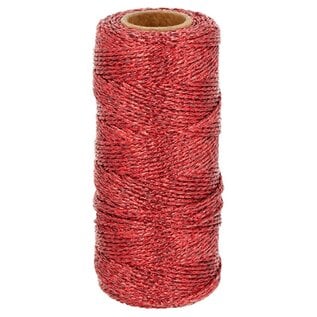 Koord Rood metallic 100 m x 1,5 mm