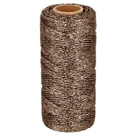 Koord Bruin metallic 100 m x 1,5 mm