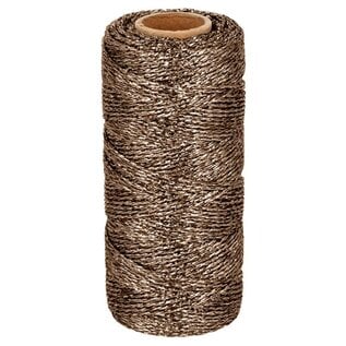 Koord Bruin metallic 100 m x 1,5 mm