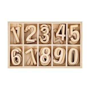 Cijfers hout 50 stuks